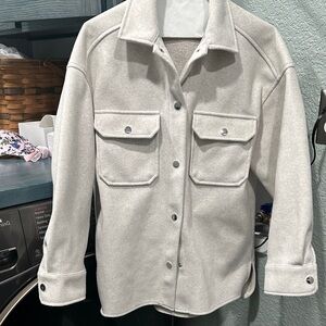 Zara Fleece Shirt Jacket Sz XS